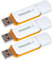 Philips Snow Edition 2.0 - Unità flash USB da 3 x 128 GB, per PC, laptop, computer e data storage, velocità di lettura fino a 25 MB/s