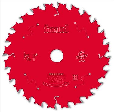 Freud LCL6M Circular and Mitre Saw Blade for Solid Wood and Panels 165mm 24T 20mm