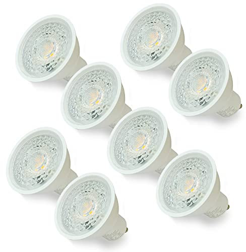 8xSweier GU10 LED Lampe 5W 38° Strahlwinkel Spotlights, 430lm, Warmweiß 3000K, Nicht dimmbar, ersetzt 50W Halogen, Ideal für Küche, Wohnzimmer, Büro mehr