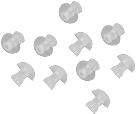 Lot de 10 écouteurs pour appareils acoustiques, écouteurs auxiliaires en silicone, écouteurs universels pour appareils auditifs dômes de rechange pour amplificateurs acoustiques de remplacement (L)