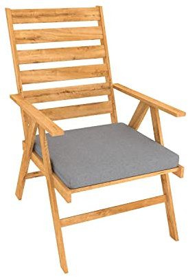 POKAR Bankauflage Bankkissen mit Abnehmbarem Bezug Sitzkissen für Bank Sitzbank Sitzpolster Bankpolster Stuhlkissen Gartenbank (50 x 50 x 5, Grau)