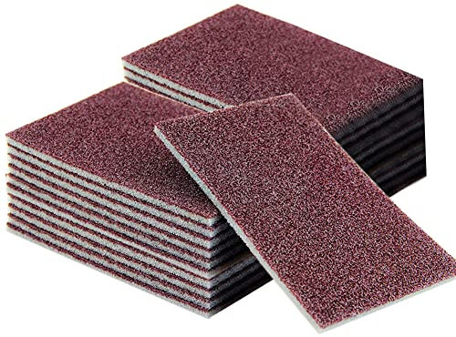 Spugna Abrasiva,Asudaro Spugnette Abrasive Per Lavabile E Riutilizzabile,Spugna Abrasiva Senza Graffi,Spugna Per La Pulizia,Per Rimuovere La Ruggine, Pulire Pentole E Padelle