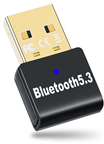 Adattatore Bluetooth USB 5.3, Chiavetta Bluetooth per PC Laptop Computer, Dongle USB Bluetooth Compatibile con Windows 11/10/8.1