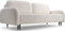WFL GROUP Sofa mit Bettkasten - Schlafsofa mit Schwarze Holzbeinen - 3-Sitzer Sofa Couch mit Schlaffunktion Bettfunktion Skandinavisch Polstergarnitur - Weiß