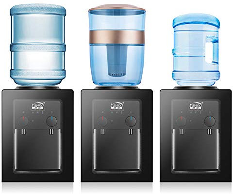 Dispensador de agua eléctrico,Dispensador de agua potable caliente y frío instantáneo, dispensador de agua caliente oficina hogar dispensador de agua fría Escritorio para uso doméstico y en pequeñas