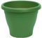 Lot de 6 pots de fleurs ronds en plastique pour plantes et fleurs méditerranéennes avec trous inférieurs, pour jardin, extérieur, terrasse, balcon et intérieur (20 cm, vert)