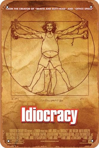 Idiocracy 2006 Vintage Metall-Blechschild 30,5 x 20,3 cm Poster Filmposter