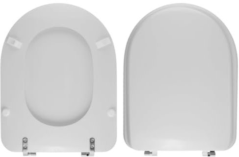 materialcasa Copriwater dedicato per serie System Cesame in resina poliestere colata bianco lucido - coperchio sedile tavoletta per wc - massima qualita' garantita