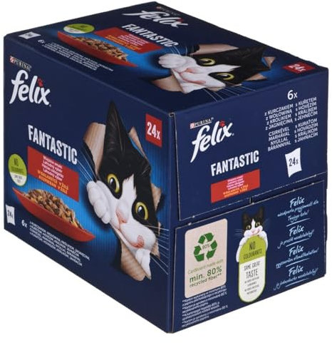 Purina Katzenfutter Huhn Rind Lamm Kaninchen 24 x 85g