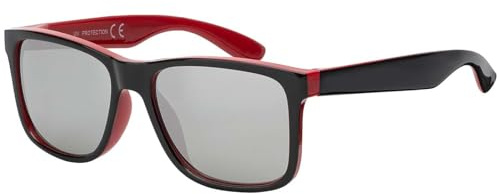 BEZLIT Kinder Sonnenbrille UV400 polarisiert für Jungen & Mädchen – coole rechteckige Sportbrille, verspiegelte Polycarbonat-Gläser, robustes Kunststoffgestell