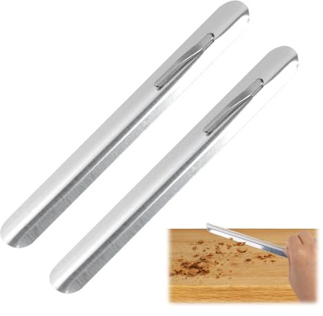 2 Pieza Migas Pan Mesa, Recogedor de Migas en Hecho de Material de Aluminio, Crumbers de Mesa de Acero Inoxidable con Borde Curvado y Flexible para Limpiar Migas de Manteles en Restaurantes y Hogares