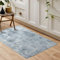 Tinyboy-hbq Teppich Wohnzimmer Kurzflor,Passend für Outdoor,Schlafzimmer und Balkon,Waschbarer Wetterfest Antirutsch,Abstrakt Grau Weiß/Multi,60x120cm