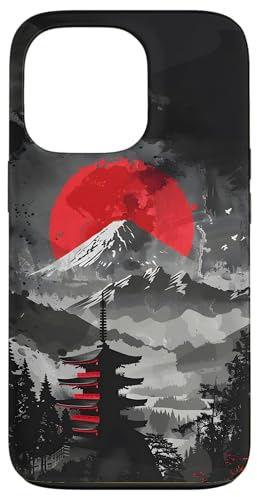 Japanese Mountain Sunset Case for iPhone 13 Pro
