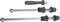 Schnellspanner, Anti-Diebstahl-Rennradräder aus Aluminiumlegierung, Verriegelbare Sicherheit für das Überleben, mit Griff (BLACK)