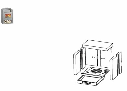 Ersatzteil WAMSLER für Kaminofen Gron Typ 10842 (Robax Glas)
