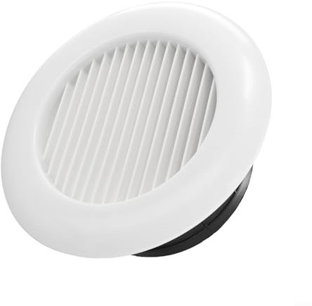 Besttoolifes 75-200mm Round Louvred Air Vents For Wall Ceiling, Interior ABS Grille Ventilation Wall Vent Covers Extractor Fan Vent Cover For For Duct Pipe, Exhaust Fan(150mm)