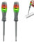2-Pack Electrical Tester Pens, 2-in-1 Voltage Tester Screwdrivers with High Torque Magnetic Heads, Portable Electricity Circuit Detector Screwdriver Set (Flathead+Crosshead)