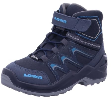 Lowa Maddox Warm GTX Mid Jr Klettstiefel Blau