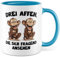 Tasse Affen Geschenk Drei Affen, die sich fragend ansehen, Kaffeetasse Büro Witz Humor, Geschenkidee Job Kaffee-Becher