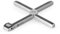 HENDI Balance de cuisine pliable, avec écran LCD, poids max. 5 kg, balance numérique, 1 pile CR2032, 219x180x(H)16mm, métal, ABS