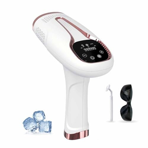 Fellowa Fellowes IPL Pro - Dauerhafte Haarentfernung Schmerzfreies Laser-Haarentfernungsgerät mit Kühlfunktion für dauerhafte Haarentfernung