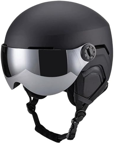 Caschi da Sci per Uomini - Cappello Antiurto Caldo Con Occhiali,Casco Invernale Con Occhiali Da Sci - Per Uomini Donne Giovani Adulti Giovani Sciatori Snowboarder Discesa Resort Outdoor Sport