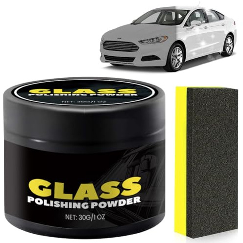 Yizemay Glaspolitur Auto, Glas Politur Auto, Politur Auto Kratzer Entfernen, Glaspolitur zum Entfernen von leichten Verkratzungen, Glas Kratzer Entferner für Windschutzscheibe Heck oder Seitenfenster