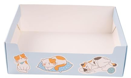 QLECXZI Lettiera per gatti conveniente, lettiera usa e getta per gatti, per, per aperta, adatta a qualsiasi spazio interno, toilette da viaggio impermeabile per