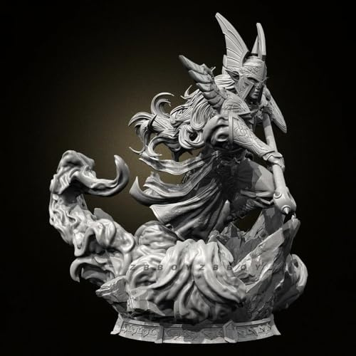 38mm 50mm 75mm Giant Axe Heavenly Generals Resin Model Figure Micro Miniature 3d Printed White Model Model Kit Unassembled Unpainte