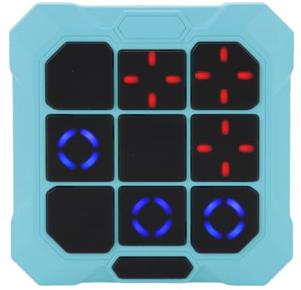 Vvikizy Console di Gioco Puzzle Elettrica per Bambini Gioco di Puzzle Digitale Portatile Compatto per un Giocattolo Educativo Portatile Interattivo per il Divertimento della Famiglia (Blu)