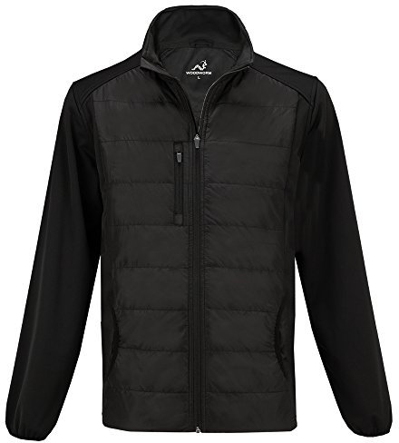 Woodworm Full Zip Padded Mens Golf Jacket - Black 3XL