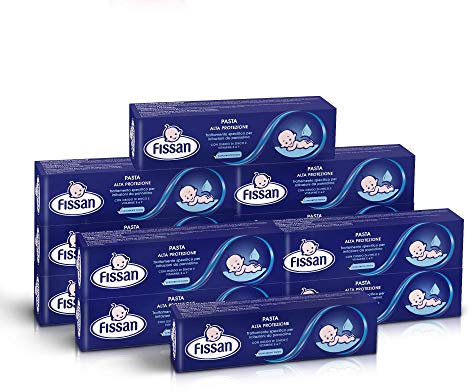 FISSAN Baby Pasta Alta Protezione, Confezione Risparmio, 12 Paste