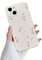 Ownest Kompatibel mit iPhone 14 Hülle Blumen Süße Gänseblümchen Muster Silikon Handyhülle Vintage Floral Case für Frauen Mädchen Weiche TPU Anti-Kratz Cover Schutzhülle - Weiß