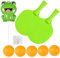 [With 5 Balls] Hanging Table Tennis Trainer Kit Cute Frog Suspended Ping Pong Balls Set Adjustable Indoor Outdoor Practice Props Parent-child Training Game Gifts Exercise Hand-eye Coordination