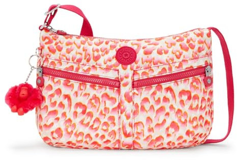 Kipling IZELLAH Sac à bandoulière de taille moyenne, Latin Cheetah (Rouge)