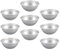 Yardwe 9Pcs Kitchen Egg Tart Mold Aluminium Tart Molds Hemisphere Pans Half Ball Sphere Bathbomb Cake Pan Pastry Cupcake Mould for Chocolate Cake Jelly Making