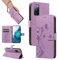 SRISHP Cover per Samsung Galaxy S20 FE, Magnetica Cover a Libro con Slot per Schede, Custodia in PU Pelle Portafoglio per Samsung Galaxy S20 FE 5G / 4G, Viola