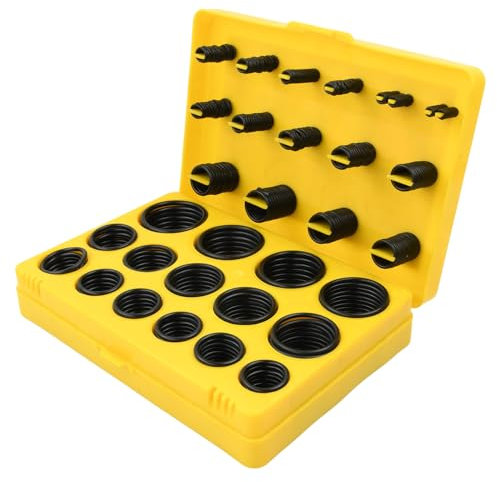 386 Stück O Ring Sortiment, O Ringe Dichtungsring Set 30 Verschiedenen Größen Dichtungsring, Flachdichtung Gummi für Automobil-Reparatur, O-Ringen mit Dichtungen Gummi Dichtungen
