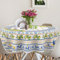 cusugbaso Runde Tischdecke, Zitrone, 152,4 cm, mediterraner Sommer für Zuhause, wasserabweisend, Zitronen-Tischdecke, Sommerdekoration für Zuhause, Tisch, Party