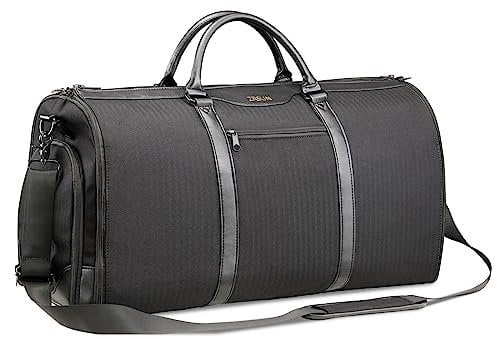 Ultimativer 3-in-1-Kleidungssack – knitterfrei, geräumiges Fassungsvermögen von 50 l, wasserdicht, ideal für Geschäftsreisen und Wochenendausflüge, Schwarz, Kleidersack für Handgepäck