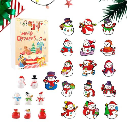 Vllold Spielzeug Adventskalender 2024 | Weihnachten Adventskalender 2024 Miniatur Spielzeug - 24 Tage Weihnachtskalender Countdown für Mädchen, Erwachsene