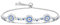 BIZK Evil Eye Armband für Damen 925 Sterling Silber,Armbänder Verstellbar Armkette Muttertag Geburtstags Weihnachten Geschenk für mama