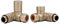 Dual Fuel Manual Radiator Valve Brushed Brass Corner - 1/2 x 15mm