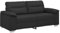 vidaXL 2-Sitzer-Sofa Schwarz 140 cm Kunstleder, 2-Sitzer-Couch, Zweisitzer-Sofa