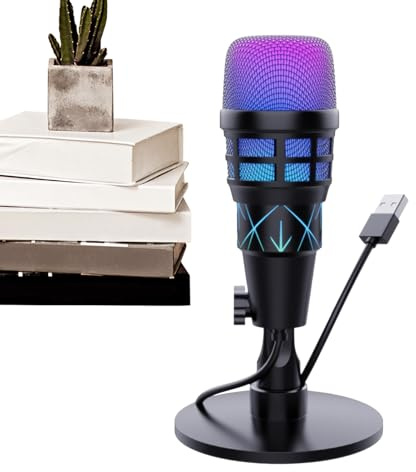 Manolyee Microphone for Pc - USB Computer Microphone,Wireless Headphones USB Accessories for Pc Studio Recording Streaming Podcast Headset Music