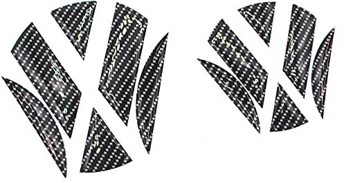 Finest Folia 3D Emblem Gel Aufkleber vorne + hinten DM001 DM002 (Carbon Schwarz)