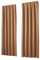 heimtexland Vorhang Blickdicht Thermovorhang Verdunklungsvorhänge 2er Set Kräuselband Deko Gardine isolierend Kälteschutz Sonnenschutz Ökotex Fensterdeko Typ139 Camel braun HxB 245x135 cm