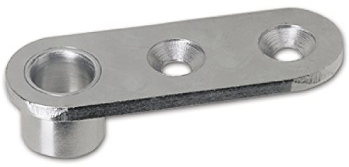 Stangenführungsplatte f. Rundstange ø 10 mm, Stahl verzinkt