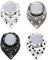 DOTBUY Baby Dreieckstuch Lätzchen, 4er Pack Baby Jungen Mädchen Lätzchen Abwaschbar Halstuch Mit Druckknöpfen Multifunctional Saugfähig Weich Größenverstellbar (Schwarzes Dreieck)