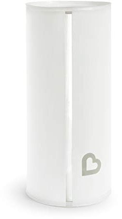 Munchkin Toss Portable Disposable Diaper Pail, Holds up to 30 Newborn Nappies, White